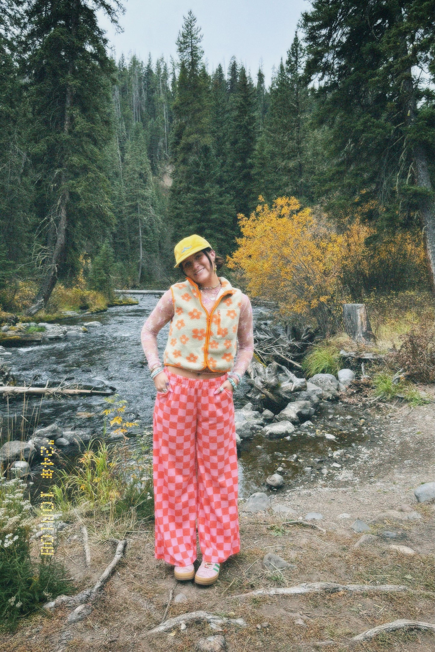 Pink Checkered Sweatpants