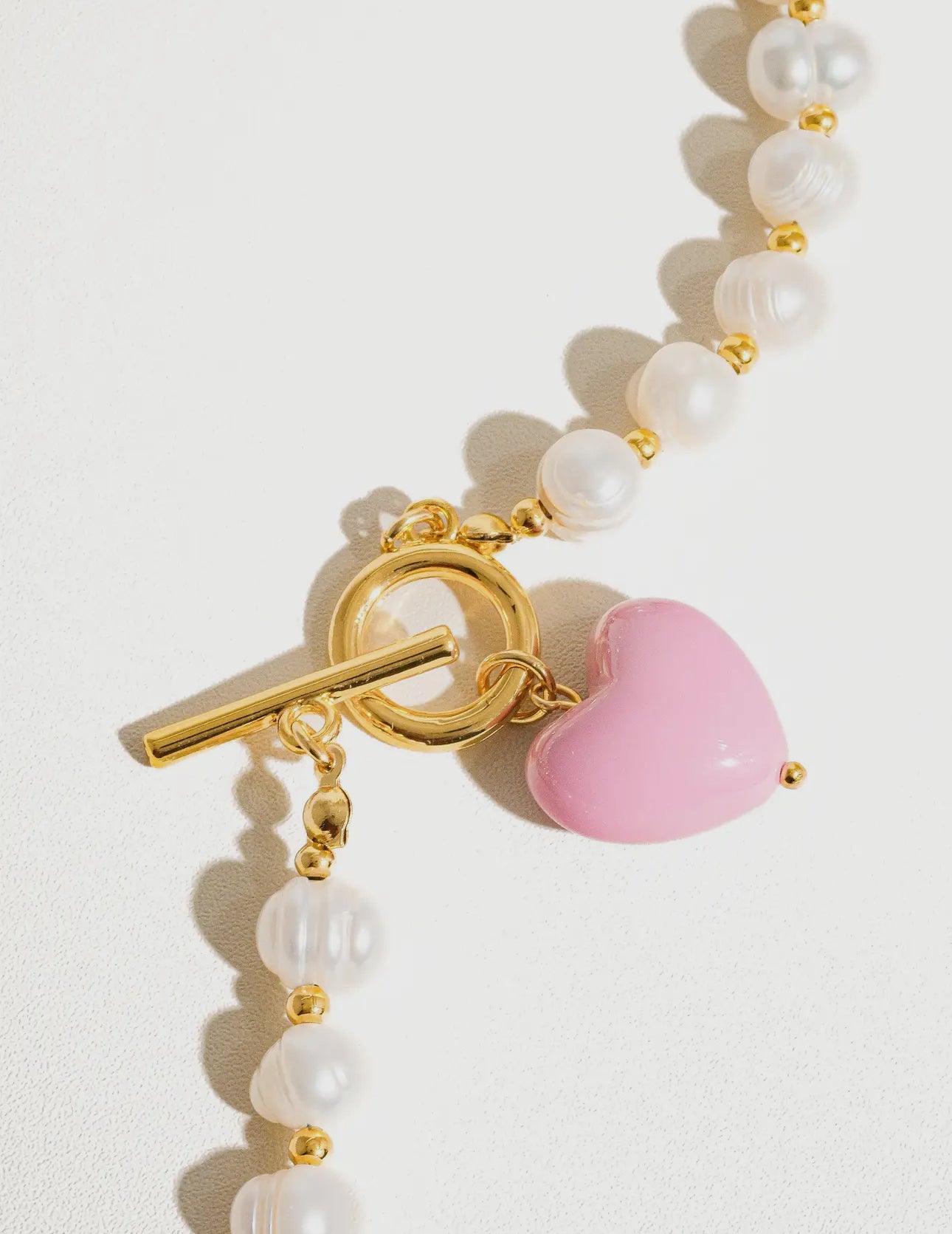 Vintage Pearl Heart Necklace