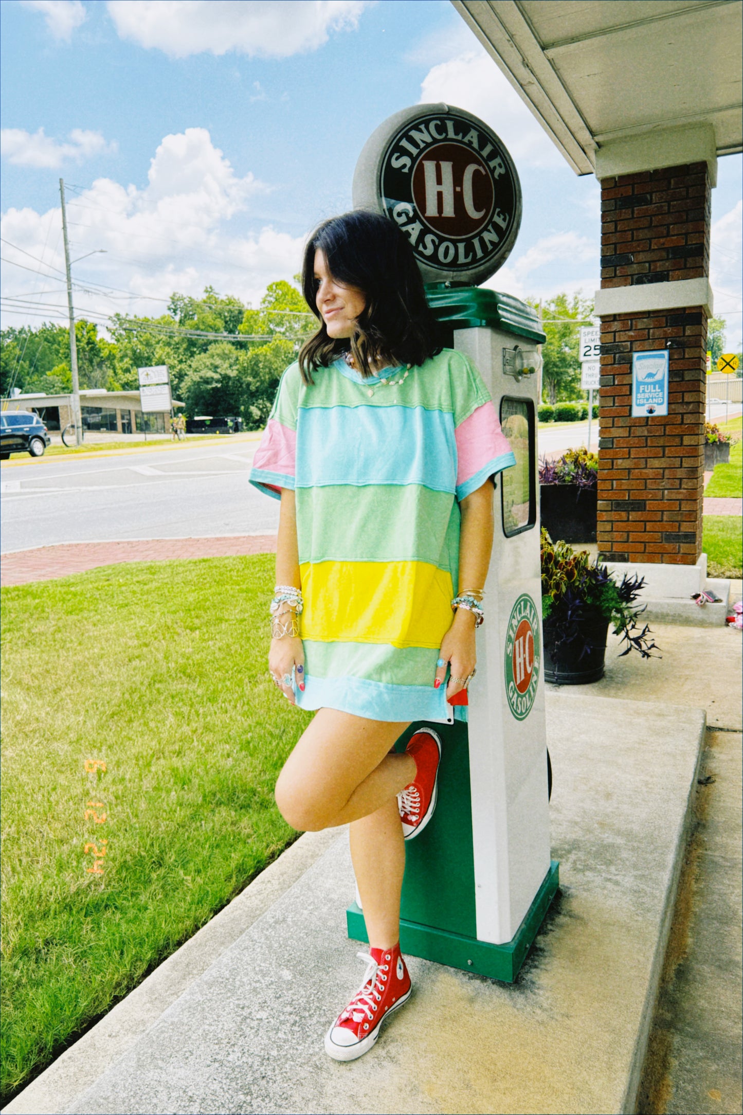 Green Heart T-Shirt Dress