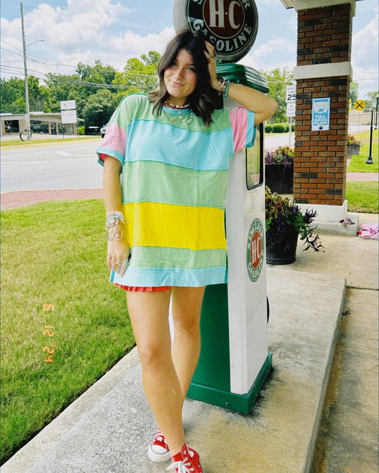 Green Heart T-Shirt Dress