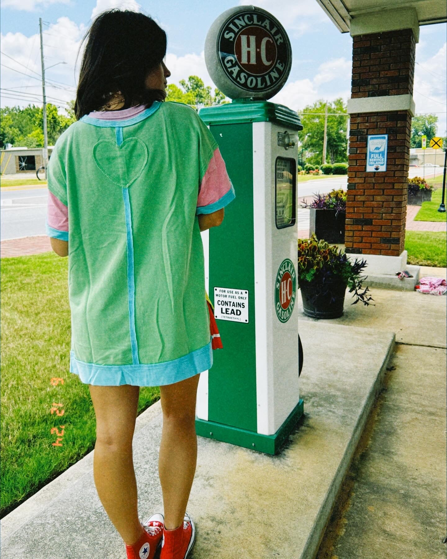 Green Heart T-Shirt Dress