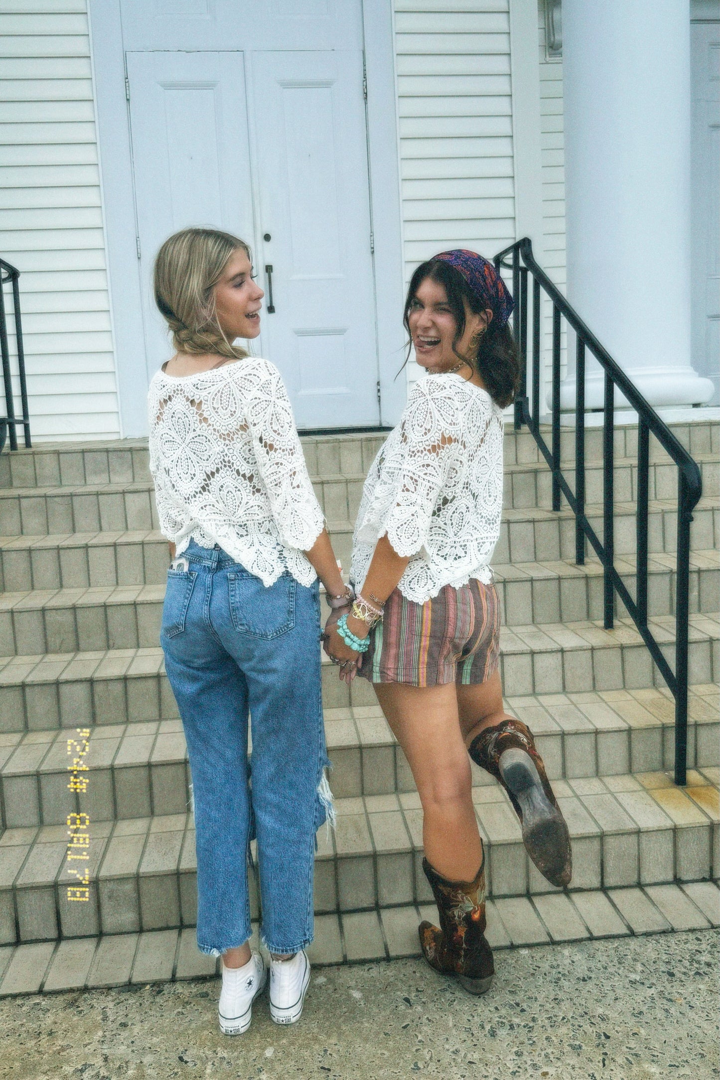 White Crochet Shirt